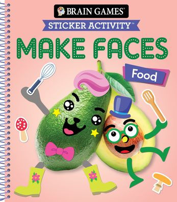 Brain Games - Sticker Activity - Make Faces: Food (Age 3 Years and Up): Volume 2