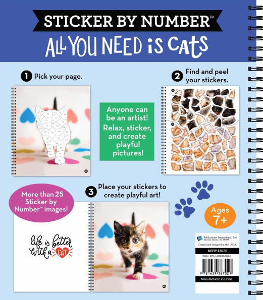 Sticker By Number All You Need is Cats