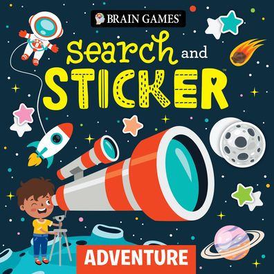 Brain Games - Search and Sticker: Adventure (for Kids Ages 3-6)