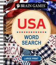 Title: Brain Games - USA Word Search - Large Print, Author: Publications International Ltd
