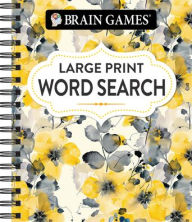 Title: Brain Games - Large Print Word Search (Floral), Author: Publications International Ltd