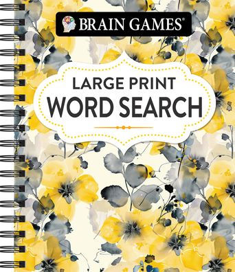 Brain Games - Large Print Word Search (Floral)