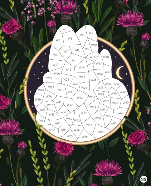 Sticker By Number Enchanted Forest