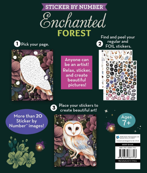 Sticker By Number Enchanted Forest