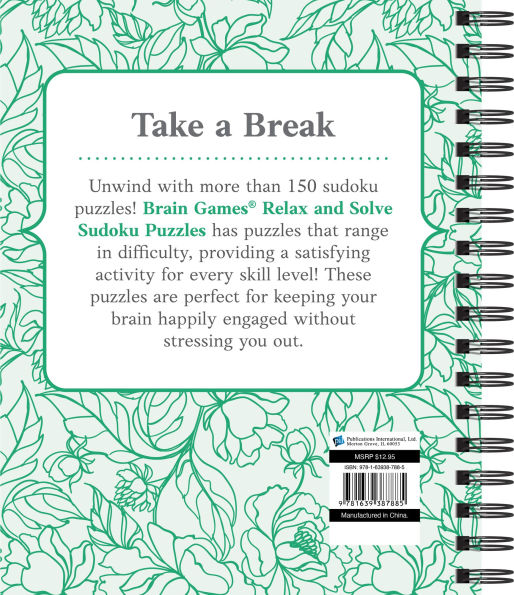 Brain Games Relax and Solve Sudoku