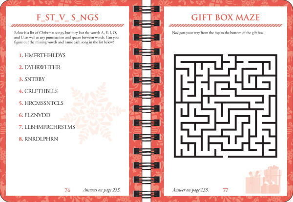 Mini Brain Games Christmas Puzzles