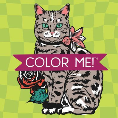 Color Me! Cats - Keepsake Coloring Books Compact Edition with Cat Quotes 7x7 Inches Portable Coloring Book for Cat Lovers, Adults & All Ages