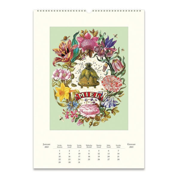 2023 Cavallini & Co. Bees & Honey Wall Calendar