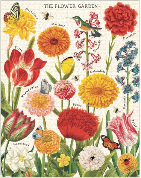 Flower Garden Piece Puzzle