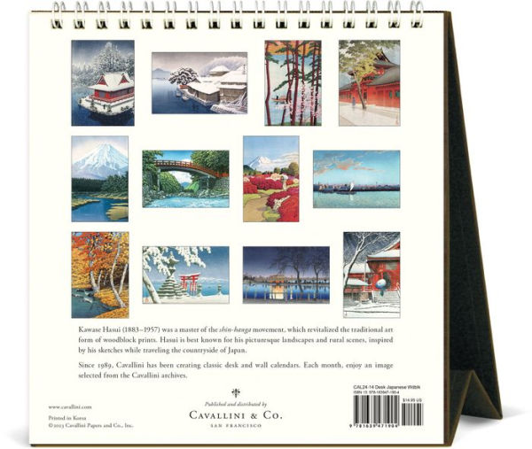 2024 Japanese Woodblock Desk Calendar by Cavallini & Co. Barnes & Noble®