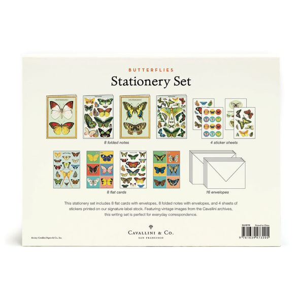 Butterflies Stationery Set