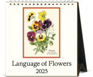 Title: Language of Flowers Desk Calendar 2025