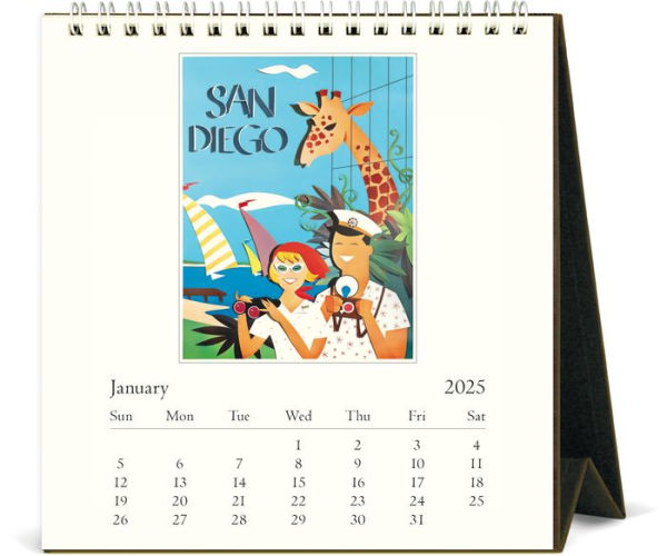 2025 Cavallini & Co. California Desk Calendar