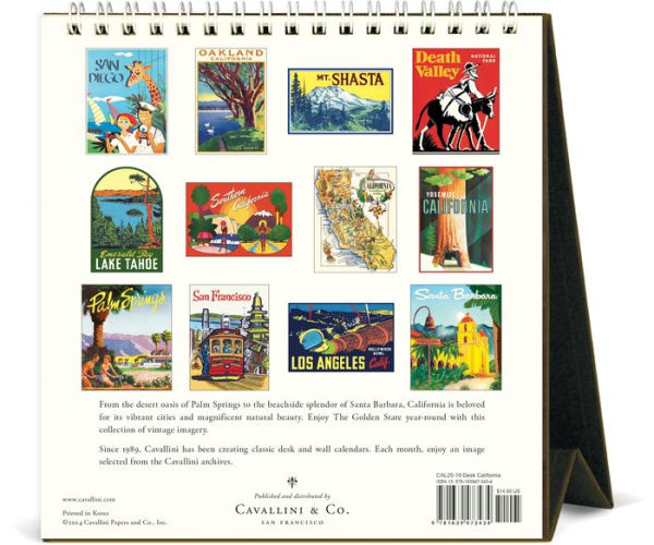 2025 Cavallini & Co. California Desk Calendar