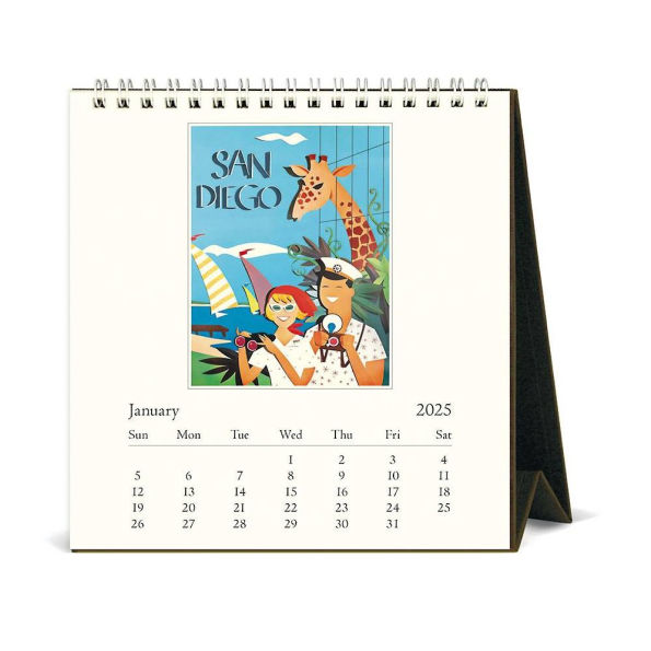 2025 Cavallini & Co. California Desk Calendar