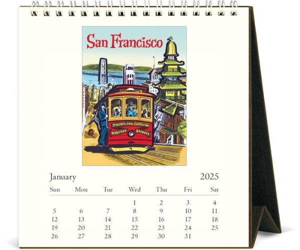 2025 San Francisco Desk Calendar