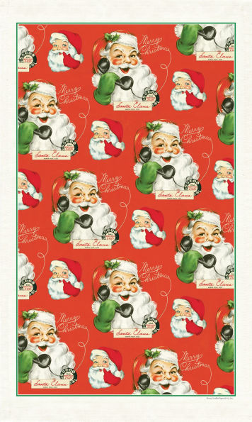 Santa's Calling Tea Towel