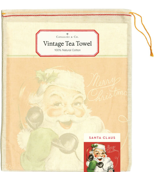Santa's Calling Tea Towel