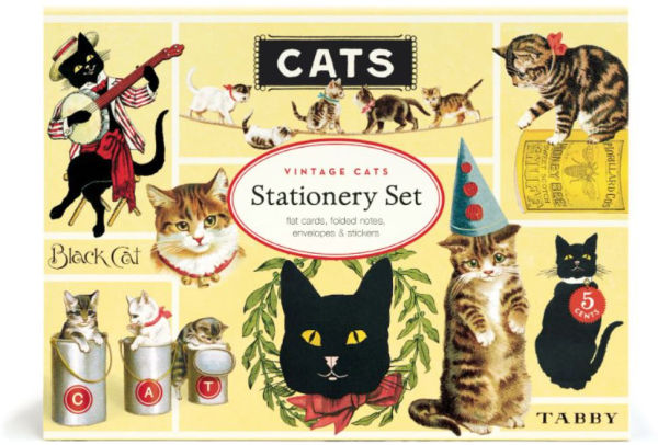 Cats Vintage Postcard Set