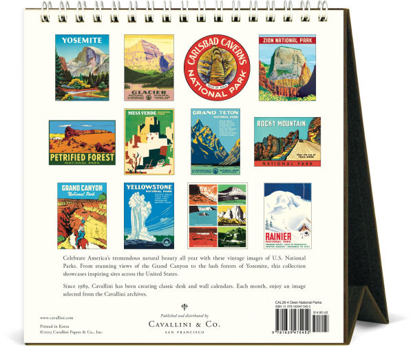 2026 National Parks Desk Calendar