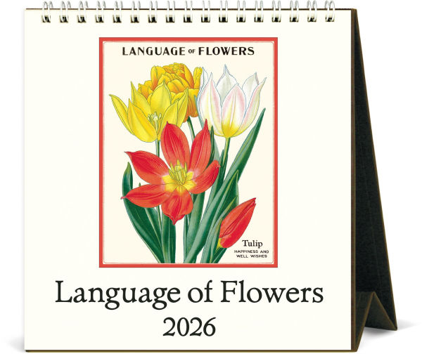 2026 Language of Flowers Desk Calendar