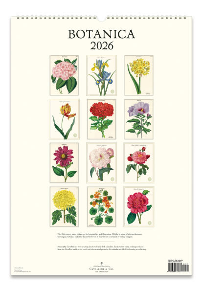 2026 Cavallini Botanica Wall Calendar