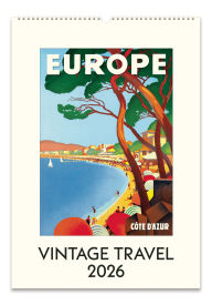 Title: 2026 Vintage Travel Wall Calendar