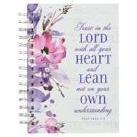 Title: Christian Art Gifts Journal W/Scripture for Women Trust in the Lord Proverbs 3:5 Bible Verse Purple Floral Watercolor 192 Ruled Pages, Large Hardcover Notebook, Wire Bound, Author: Christian Art Gifts