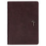 NLT Holy Bible Everyday Devotional Bible for Men New Living Translation, Vegan Leather, Cross Emblem