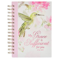 Title: Christian Art Gifts Pink Journal W/Scripture My Grace Large Bible Verse Notebook, 192 Ruled Pages, 2 Cor. 12:9 Bible Verse, Author: Christian Art Gifts