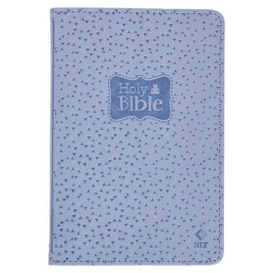 NLT New Testament with Psalms Keepsake Holy Bible for Baby Boys, New Living Translation, Blue
