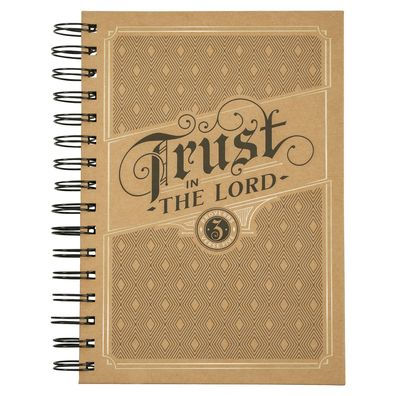 Journal Wirebound Brown Trust in the Lord Prov. 3:5