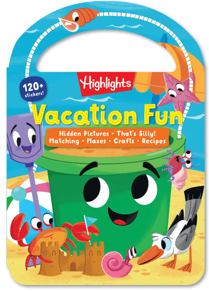Vacation Fun: Kids Travel Activity Book for Ages 36 with Over 120 Stickers, Puzzles, Crafts and Games for Road Trips, Vacations and Travel