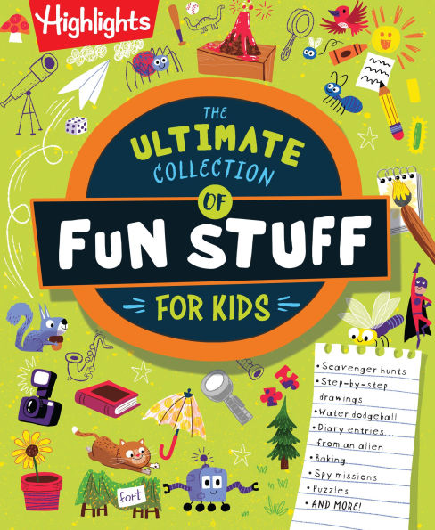 The Ultimate Collection of Fun Stuff for Kids: 4-Book Activity Bundle with Over 600 Crafts, Writing Prompts, Scavenger Hunts and More, Creative Things for Kids to Do Indoors or Outdoors