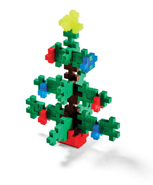 Christmas Puzzle and Play: Build with 100 Pieces!: Holiday Set with Hidden Objects and Plus-Plus Building Blocks for Kids Ages 5 and Up