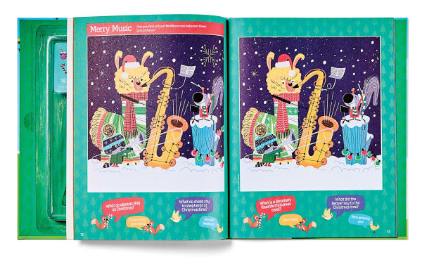 Christmas Puzzle and Play: Build with 100 Pieces!: Holiday Set with Hidden Objects and Plus-Plus Building Blocks for Kids Ages 5 and Up