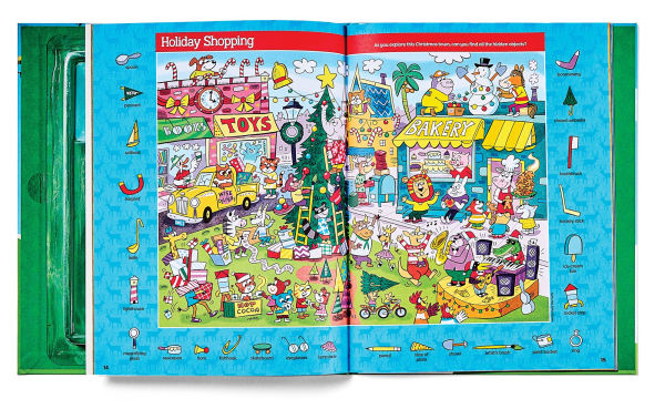 Christmas Puzzle and Play: Build with 100 Pieces!: Holiday Set with Hidden Objects and Plus-Plus Building Blocks for Kids Ages 5 and Up