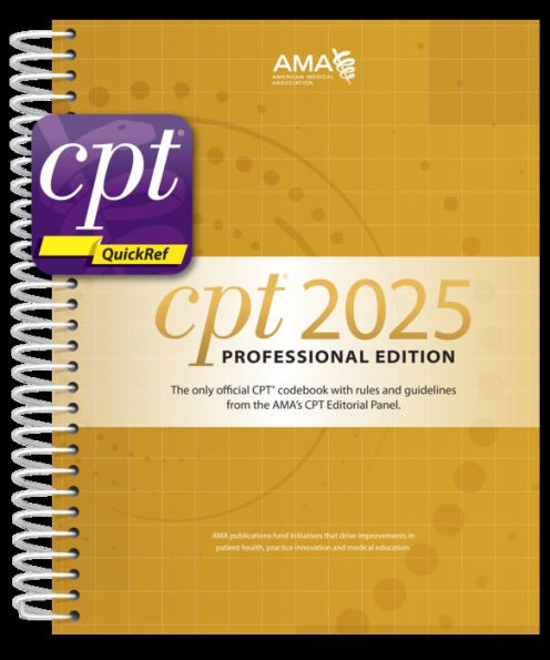 CPT Professional 2025 and CPT QuickRef APP Bundle