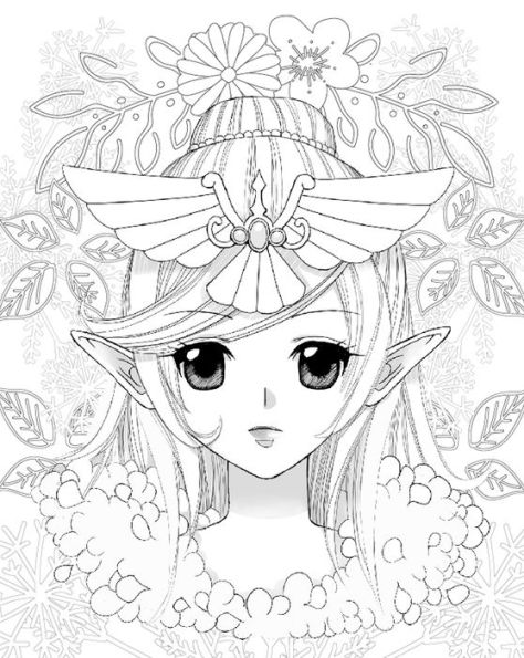 Chibi Girls Coloring Book: Anime Coloring For Kids Ages 6-8, 9-12