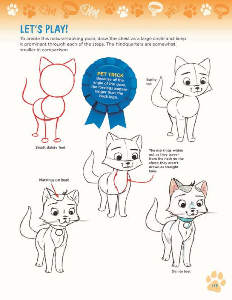 How to Draw Dogs & Cats from Simple Templates: The Drawing Book for Pet Lovers