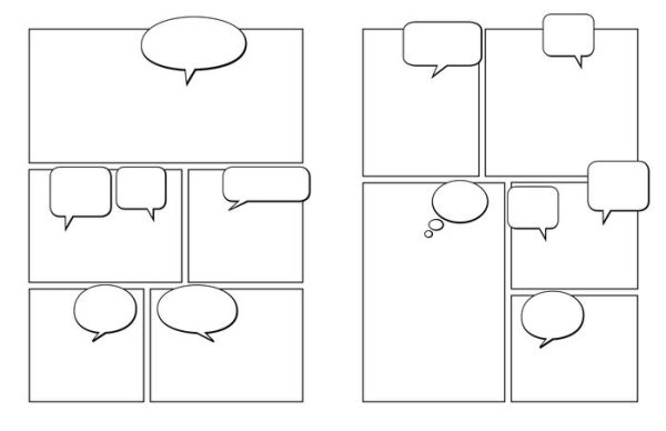 Blank Comic Book Template Pages Printables by Juniper's Own