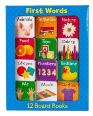 Title: First Words (12 Board Book Set), Author: Little Grasshopper Books