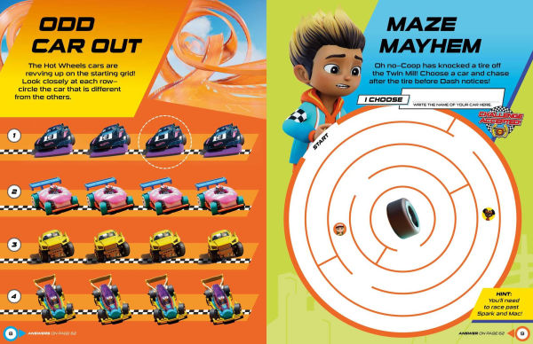 Hot Wheels Let's Race: Turbocharged Activity Book