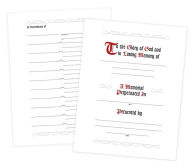 Title: In Remembrance Register Refill Pages: Pack of 25, Author: Church Publishing Incorporated
