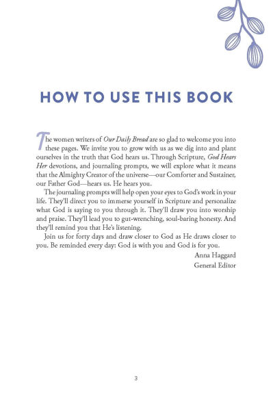 God Hears Her 40-Day Devotional Journal