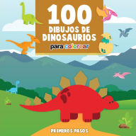 Title: 100 Dibujos de Dinosaurios para colorear: Libro Infantil para Pintar, Author: Primeros Pasos