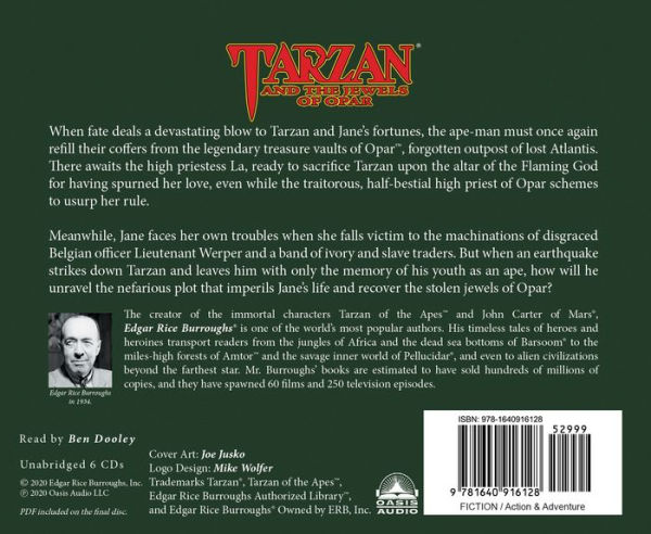 Tarzan and the Jewels of Opar: Edgar Rice Burroughs Authorized Library