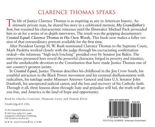 Created Equal: Clarence Thomas in His Own Words