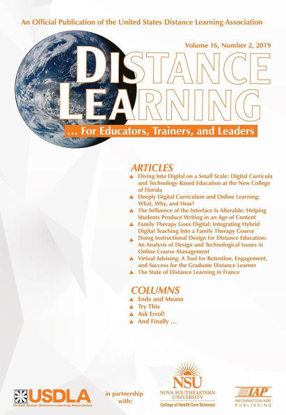 Distance Learning Vol 16 Issue 2