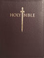 KJVER Sword Study Bible Giant Print Burgundy Genuine Leather: King James Version Easy Read